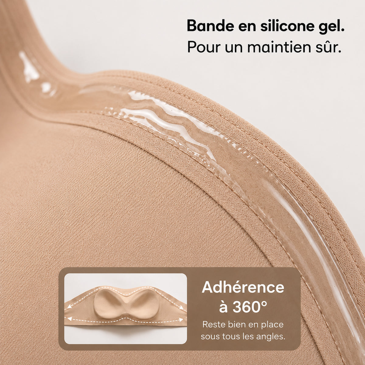 Nyvora™ | Soutien-gorge invisible sans bretelles