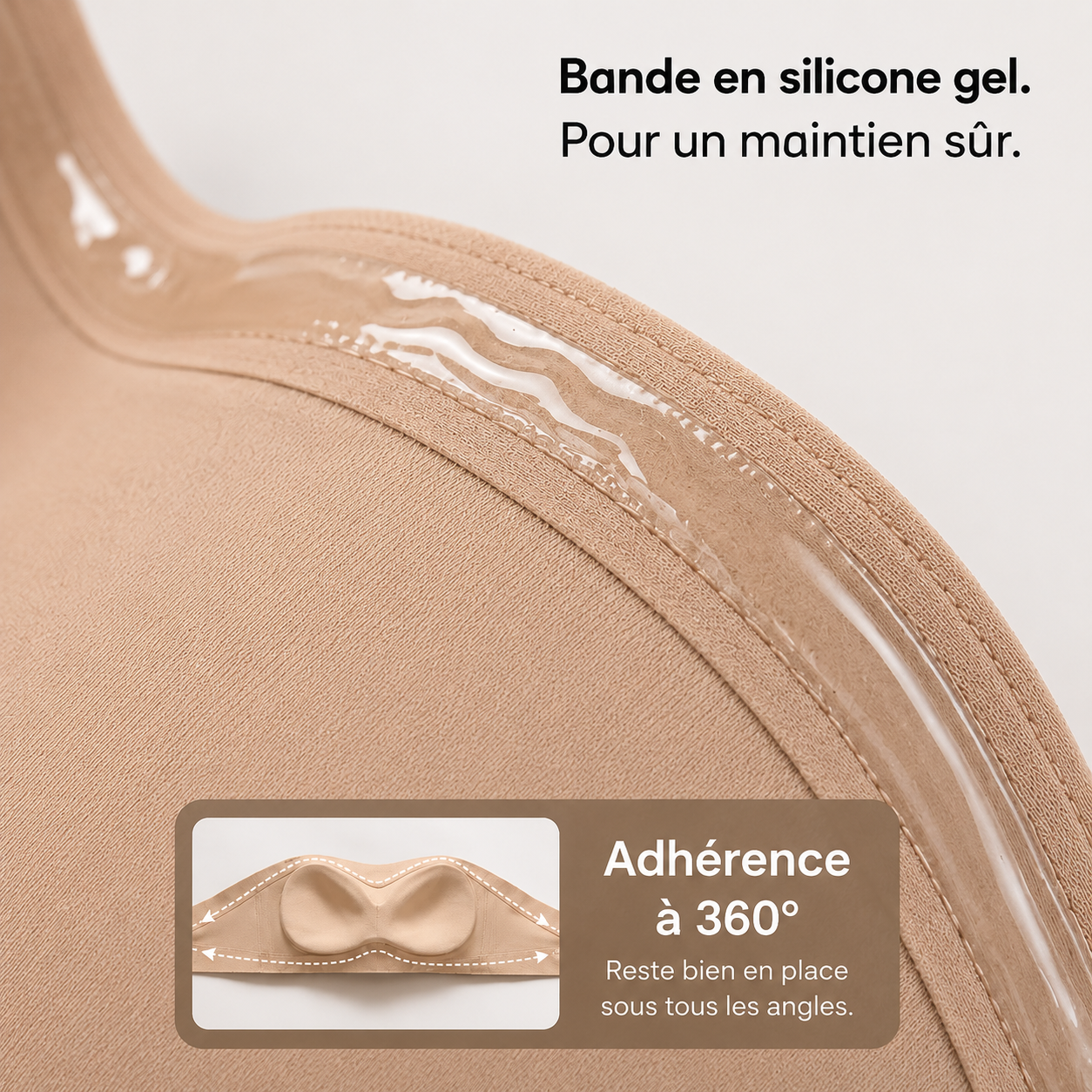 Nyvora™ | Soutien-gorge invisible sans bretelles