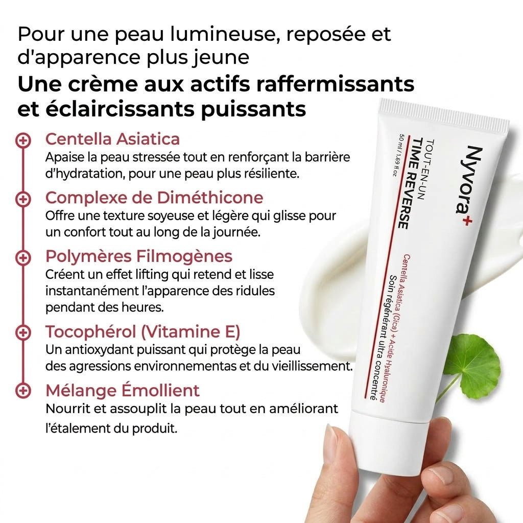 Crème Time Reverse Nyvora — ingrédients