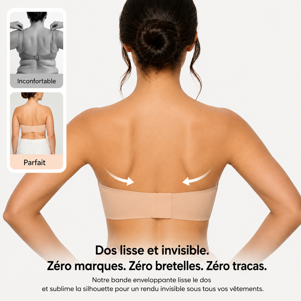 Nyvora™ | Soutien-gorge invisible sans bretelles
